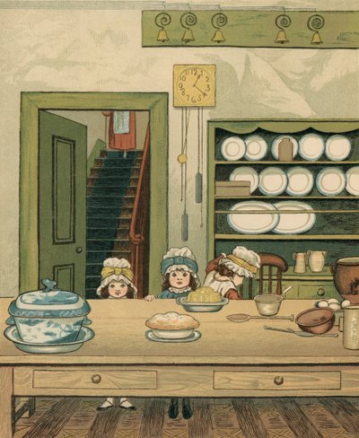 Home Life: Children in the Downstairs Kitchen 作者 托马斯·克莱恩（Thomas Crane）
