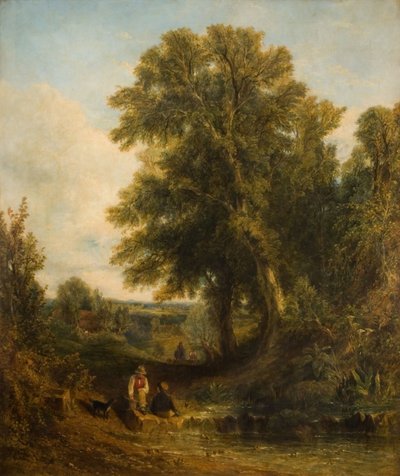 英国风景，1829年。 作者 托马斯·克雷斯维克