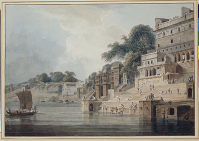 贝纳雷斯Dasasvamedha Ghat 作者 托马斯·丹尼尔