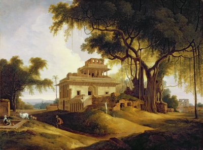 Naurattan，Sasaram，比哈尔邦的废墟 作者 Thomas Daniell