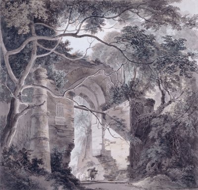 孟加拉国高卢的Kotwali门， 作者 托马斯·丹尼尔