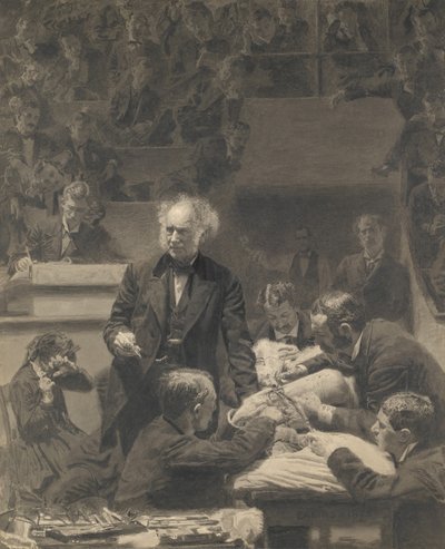 格罗斯诊所，1875-76。 作者 托马斯·埃金斯