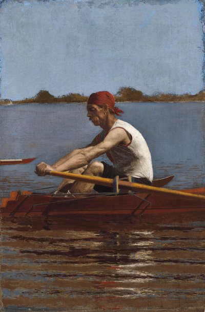 约翰·比林在单人双桨中，1874年 作者 托马斯·埃金斯