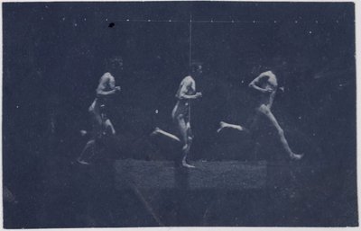 乔治-雷诺兹的Marey Wheel照片，约1884年。 作者 托马斯·埃金斯