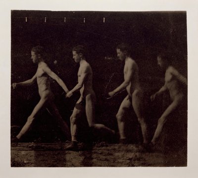 不明型号的Marey轮毂照片，1884年。 作者 托马斯·埃金斯