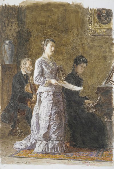 可悲之歌》，1881年。 作者 托马斯·埃金斯