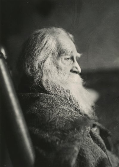 沃尔特-惠特曼在新泽西州的卡姆登，约1891年。 作者 托马斯·埃金斯