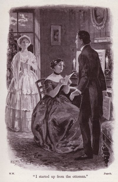 Illustration for The Woman In White by Wilkie Collins (litho) 作者 托马斯·艾尔·麦克林