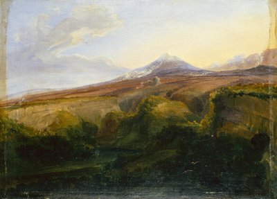维苏威火山景色（木板油画） 作者 托马斯·费恩利