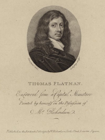 Thomas Flatman的肖像 作者 托马斯·弗莱特曼