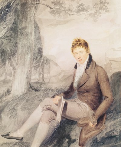 亨利约翰神庙的肖像（1784-1865）第三子爵帕默斯顿，1802年 作者 Thomas Frank Heaphy