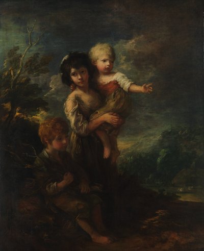 小屋儿童The Wood Gatherers，1787年。 作者 托马斯·盖恩斯伯勒