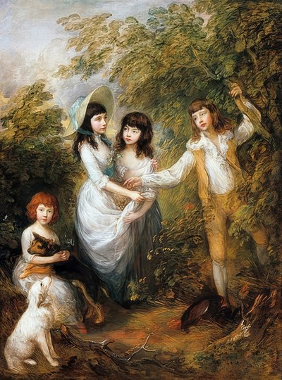 马沙姆的孩子们。 1787年 作者 托马斯·盖恩斯伯勒