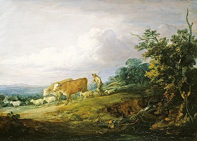 风景（布面油画） 作者 托马斯·盖恩斯伯勒