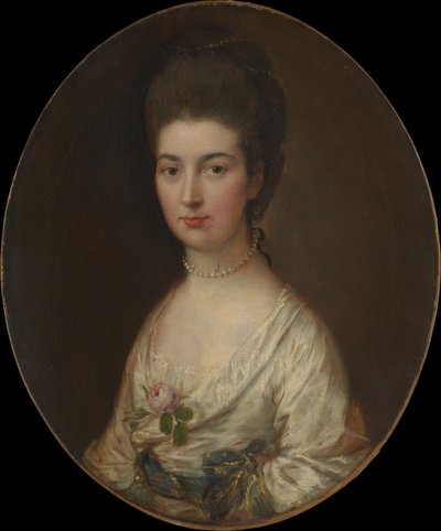 拉尔夫·伊扎德（Ralph Izard）爱丽丝·兰斯（Alice De Lancey）夫人，174647-1832年。 作者 托马斯·盖恩斯伯勒