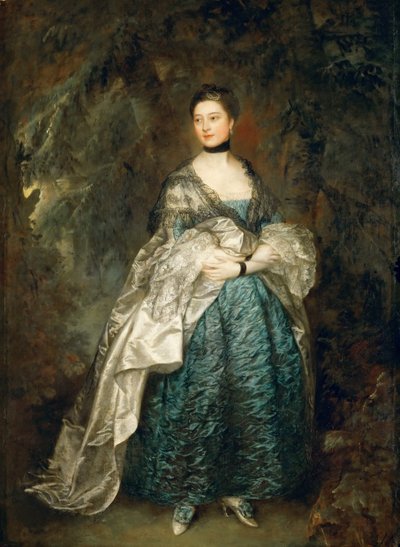 阿尔斯通夫人的肖像，格特鲁德-杜尔福德1731-1807，1760年。 作者 托马斯·盖恩斯伯勒