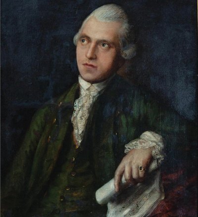 作曲家和小提琴家Antonín Kammel的肖像，1730-1784年，约1768年。 作者 托马斯·盖恩斯伯勒