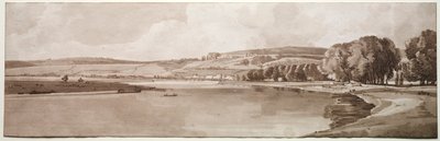 巴黎二十个最美的风景选集：贝尔·维（Belle Vue）和塞维德桥（Pont deSêve），1802年 作者 托马斯·吉尔丁