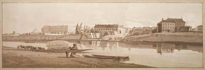 巴黎风景如画的二十景精选：塞纳河畔乔伊斯宫殿和村庄景观 作者 托马斯·吉尔丁