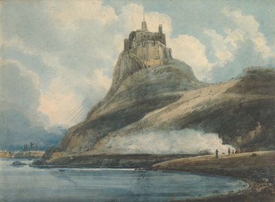 林迪斯法恩城堡，圣岛，诺森伯兰，1796-97。 作者 托马斯·吉尔丁