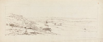 马尔利 (Marly) 自来水厂和远处圣日耳曼昂莱 (St. Germain-en-Laye) 的景观 作者 托马斯·吉尔丁