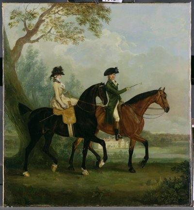 Hon。玛西娅·皮特和她的弟弟，汉。 1782年，Stratfield Saye House公园内的George Pitt（后来的第二位Lord Rivers） 作者 托马斯·古奇