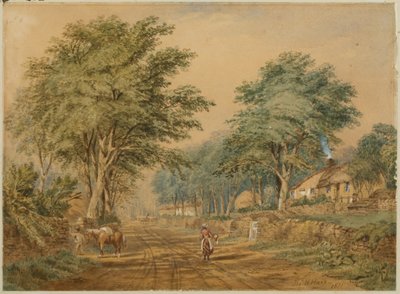 Etal，Northumberland（身体彩色和纸上水彩） 作者 托马斯·H·海尔