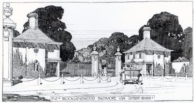 从托马斯·莫森（Thomas Mawson）的“花园制作艺术与工艺”（The Art and Craft of Garden Making）进入美国巴尔的摩布鲁克兰伍德（Brooklandwood） 作者 托马斯·海顿·莫森