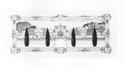 花园和公园的围栏和围栏，来自1900年出版的“花园制作艺术与工艺” 作者 托马斯·海顿·莫森