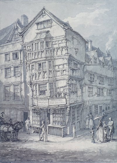 伦敦Chancery Lane，1814年 作者 托马斯·赫恩