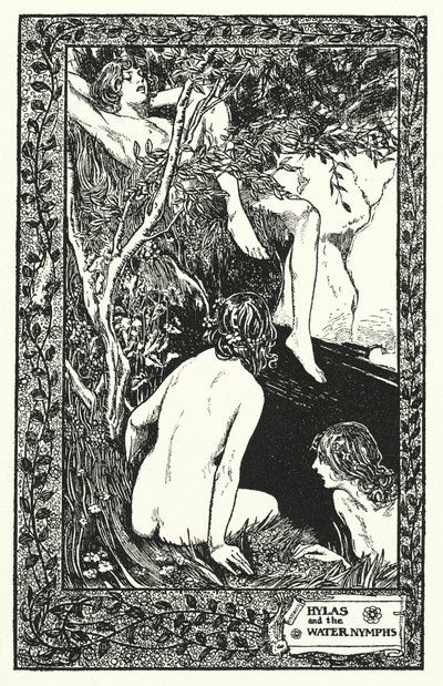 希拉斯与水仙女》（石版画） 作者 汤玛斯·希思·罗宾逊