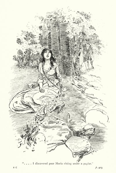 劳伦斯-斯特恩为《感伤之旅》绘制的插图（石版画） 作者 汤玛斯·希思·罗宾逊