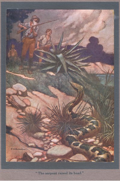 蛇抬起头（彩色石版画） 作者 汤玛斯·希思·罗宾逊