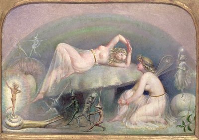 基于蘑菇的神仙，c.1860 作者 Thomas Heatherley