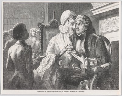丑闻，来自《伦敦新闻画报》，1851年2月15日。 作者 托马斯·海维赛德