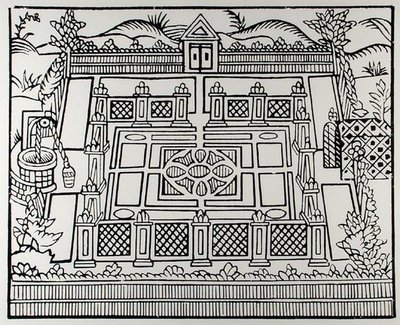 一个花园，来自《园丁的迷宫》。 作者 托马斯·希尔