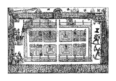一个花园，来自&39;园丁的迷宫&39;，1577年 作者 托马斯·希尔