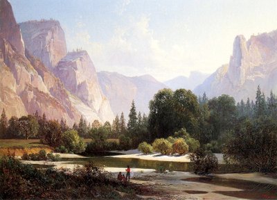 1890年优胜美地皮奥特印第安营地 作者 托马斯·希尔