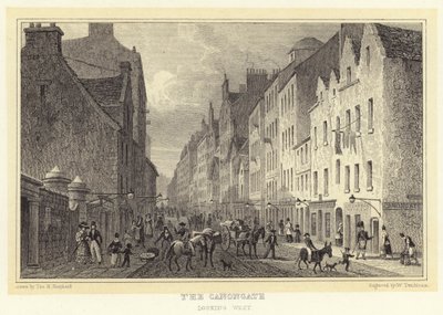 Canongate，向西看（雕刻） 作者 托马斯·霍斯默（后）牧羊人