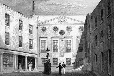 Apothecaries&39;Hall，Pilgrim St.，Blackfriars，由J. Hinchliff雕刻，1831年 作者 托马斯·霍斯默牧羊人