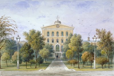 位于伦敦威斯敏斯特Tothill Fields的Bridewell监狱，约1850年 作者 托马斯·霍斯默牧羊人