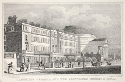 剑桥露台和Colliseum，摄政公园，来自&39;伦敦及其在十九世纪的环境&39;酒吧。 Jones und Co.，1827-1829 作者 托马斯·霍斯默牧羊人