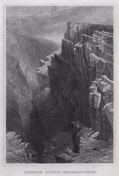 Chedder Cliffs, Somersetshire (engraving) 作者 托马斯·霍斯默牧羊人