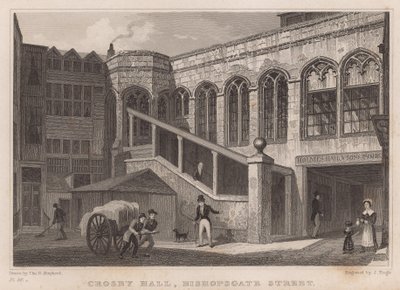 Crosby Hall，Bishopsgate Street，伦敦 作者 托马斯·霍斯默牧羊人