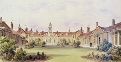 伊曼纽尔医院，Tothill Fields，1850年 作者 托马斯·霍斯默牧羊人