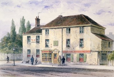 Pied Bull Public House，1848年（纸上写字） 作者 托马斯·霍斯默牧羊人