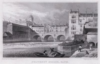 Pulteney Bridge, Bath (engraving) 作者 托马斯·霍斯默牧羊人