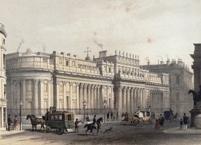 英国银行，由Louis-Jules Arnout（1814-68），酒吧刻。 1854年由E. Gambart und Co.（石版画） 作者 托马斯·霍斯默牧羊人