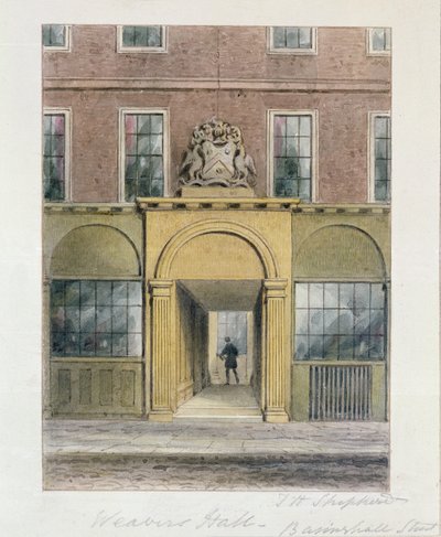 织布工大厅入口，1854年 作者 托马斯·霍斯默牧羊人