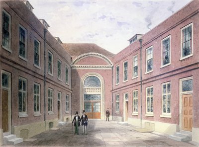 1853年，Girdlers Hall Basinghall街内院 作者 托马斯·霍斯默牧羊人